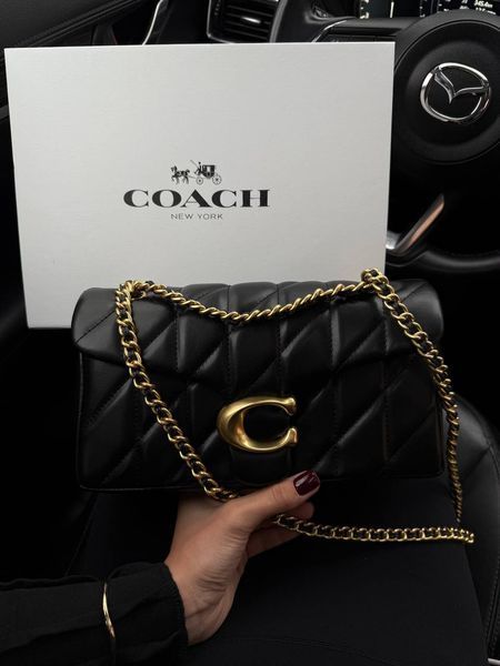 Coach Tabby Shoulder Bag With Pillow Quilting Black [магнітна коробка] pr0117 фото