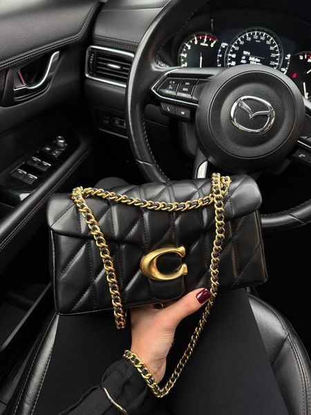 Coach Tabby Shoulder Bag With Pillow Quilting Black [магнітна коробка] pr0117 фото