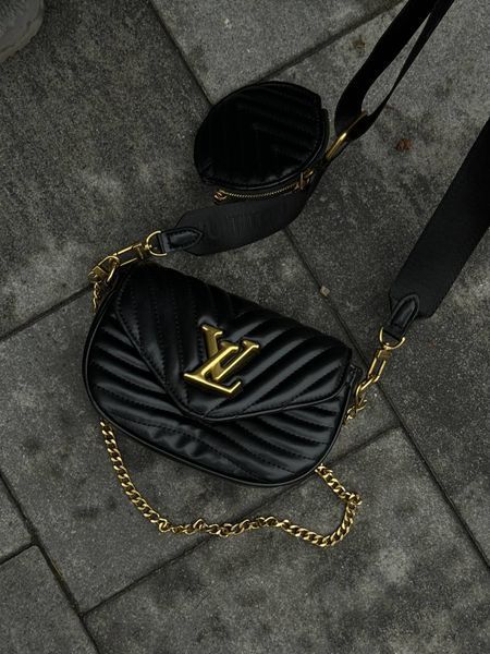 Louis Vuitton New Wave Multi Pochette Bag Black/Gold [магнітна брендована коробка] pr0013 фото