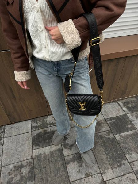 Louis Vuitton New Wave Multi Pochette Bag Black/Gold [магнітна брендована коробка] pr0013 фото