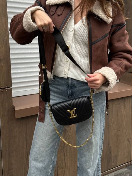 Louis Vuitton New Wave Multi Pochette Bag Black/Gold [магнітна брендована коробка] pr0013 фото