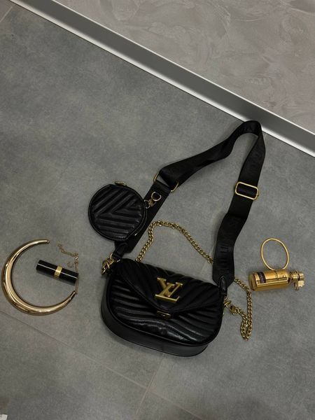Louis Vuitton New Wave Multi Pochette Bag Black/Gold [магнітна брендована коробка] pr0013 фото