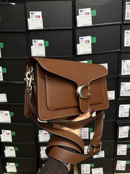 Сoach Tabby Shoulder Bag Brown/Silver [оригінальна коробка] pr01981 фото