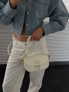 Dior Bobby Bag WHITE Smooth Skin [оригінальна коробка] pr1904 фото