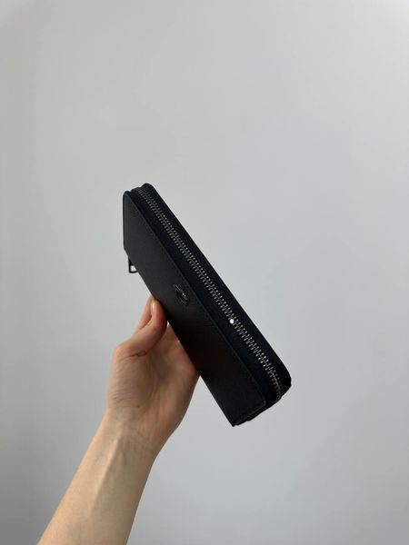Coach Essential Slim Accordion Zip Wallet &mdash; чорний шкіряний гаманець 8819612 фото
