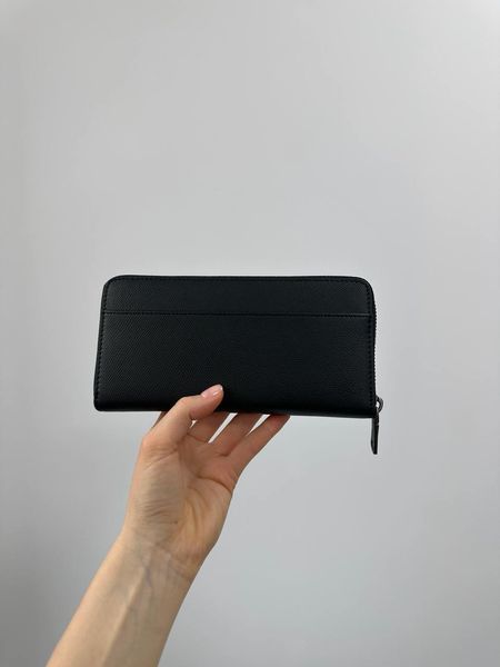 Coach Essential Slim Accordion Zip Wallet &mdash; чорний шкіряний гаманець 8819612 фото