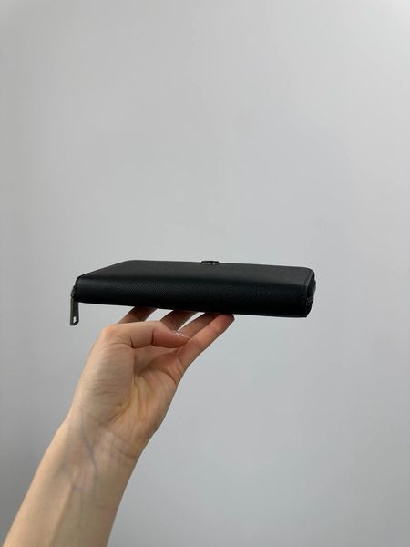 Coach Essential Slim Accordion Zip Wallet &mdash; чорний шкіряний гаманець 8819612 фото
