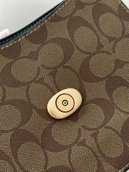 Coach Morgan Saddle Bag In Colorblock Signature Canvas Premium [брендована коробка] pr0071 фото