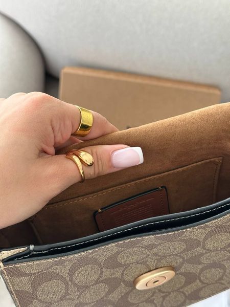 Coach Morgan Saddle Bag In Colorblock Signature Canvas Premium [брендована коробка] pr0071 фото