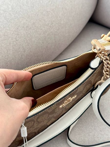 Coach Teri Shoulder Bag In Signature Canvas Snake/Brown [крафтова брендована коробка] pr97063 фото