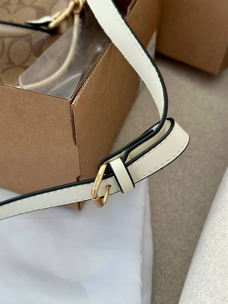 Coach Teri Shoulder Bag In Signature Canvas Snake/Brown [крафтова брендована коробка] pr97063 фото