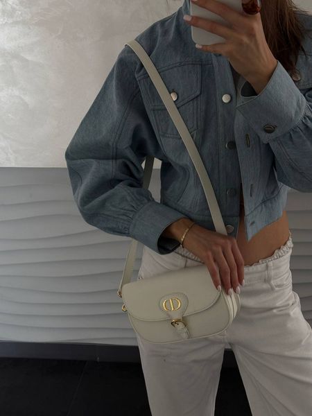 Dior Bobby Bag WHITE Smooth Skin [оригінальна коробка] pr1904 фото