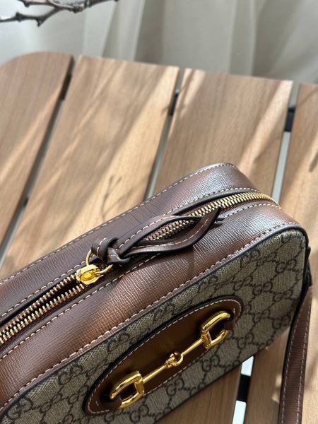 Gucci Horsebit 1955 Small Shoulder Bag Brown [оригінальна коробка] pr7719 фото