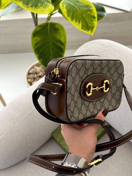 Gucci Horsebit 1955 Small Shoulder Bag Brown [оригінальна коробка] pr7719 фото
