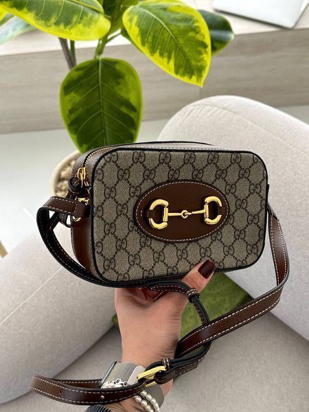 Gucci Horsebit 1955 Small Shoulder Bag Brown [оригінальна коробка] pr7719 фото