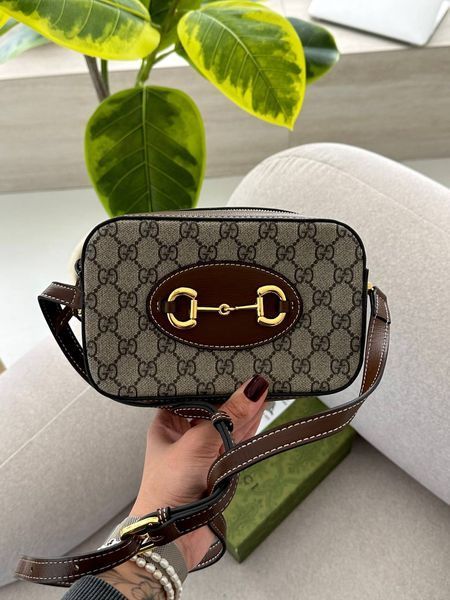 Gucci Horsebit 1955 Small Shoulder Bag Brown [оригінальна коробка] pr7719 фото