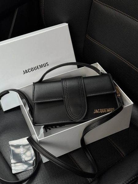 Jacquemus Le Bambino Handbag With Adjustable Crossbody Black pr1051 фото