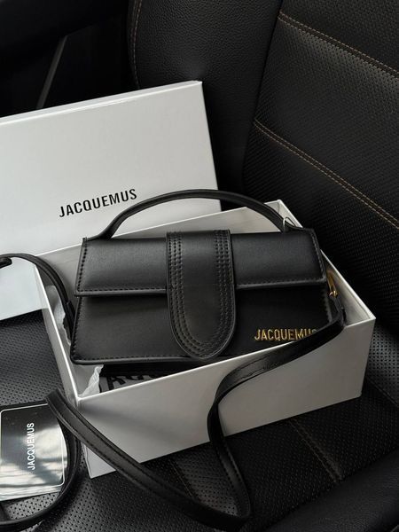 Jacquemus Le Bambino Handbag With Adjustable Crossbody Black pr1051 фото