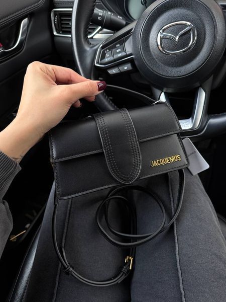 Jacquemus Le Bambino Handbag With Adjustable Crossbody Black pr1051 фото