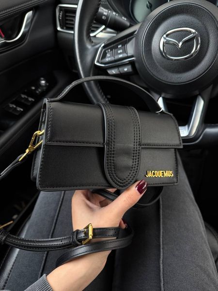 Jacquemus Le Bambino Handbag With Adjustable Crossbody Black pr1051 фото