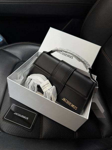 Jacquemus Le Bambino Handbag With Adjustable Crossbody Black pr1051 фото