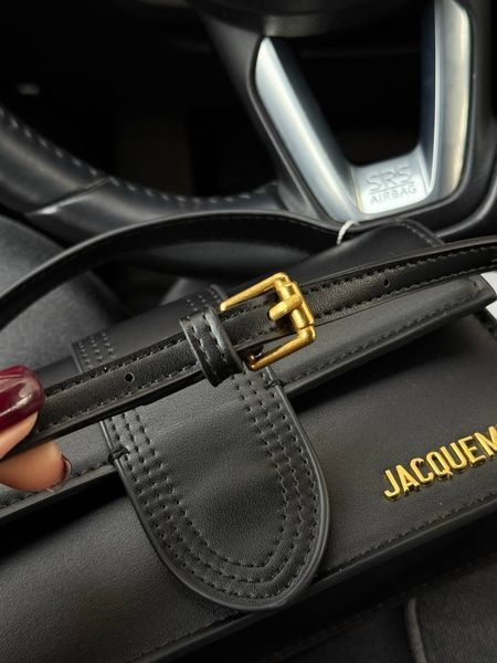 Jacquemus Le Bambino Handbag With Adjustable Crossbody Black pr1051 фото