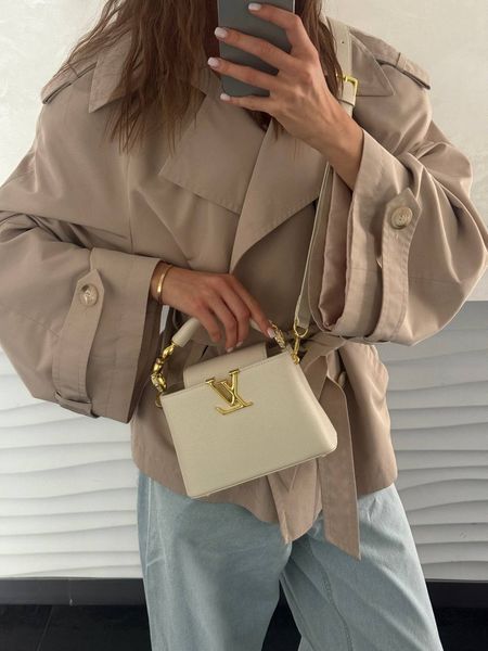 Louis Vuitton Capucines BB Milk/Gold Коробка магніт lv1034 фото