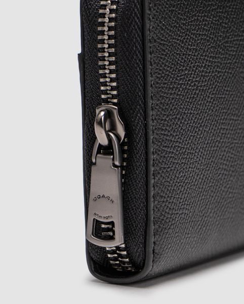 Coach Essential Slim Accordion Zip Wallet &mdash; чорний шкіряний гаманець 8819612 фото