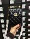 Chanel Pearl Crush Phone Case With Chain Lambskin Black Коробка магніт pr2928 фото 3