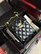 Chanel Pearl Crush Phone Case With Chain Lambskin Black Коробка магніт pr2928 фото 2