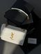 Yves Saint Laurent Medium Sunset in Smooth Leather WHITE/Gold pr08512 фото 13