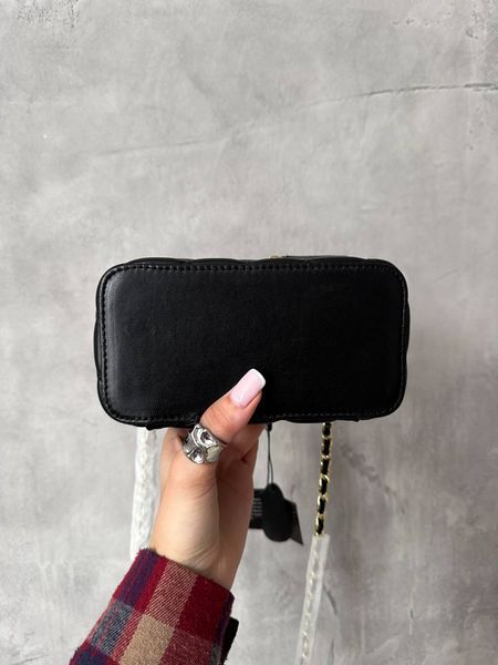 Chanel Classic Black Lambskin Pearl Crush Vanity Bag Золота фурнітура [оригінальна магнітна коробка] pr2077 фото