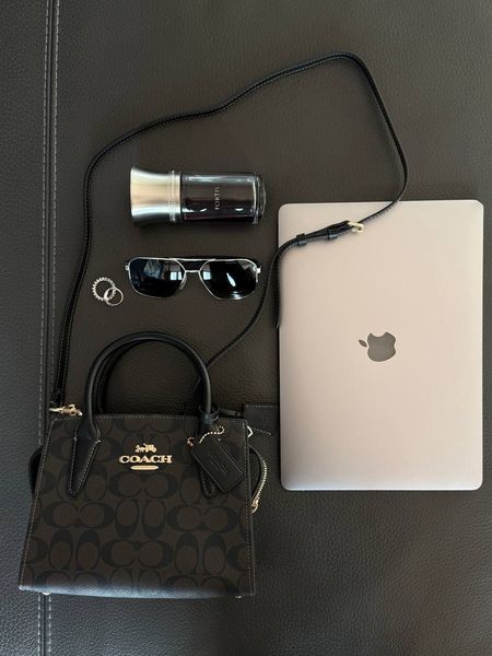 Coach Andrea Carryall In Signature Canvas Brown/Black[магнітна коробка] pr97034 фото