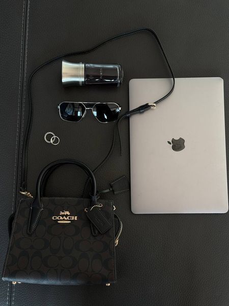 Coach Andrea Carryall In Signature Canvas Brown/Black[магнітна коробка] pr97034 фото