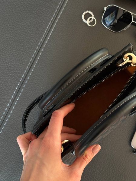 Coach Andrea Carryall In Signature Canvas Brown/Black[магнітна коробка] pr97034 фото