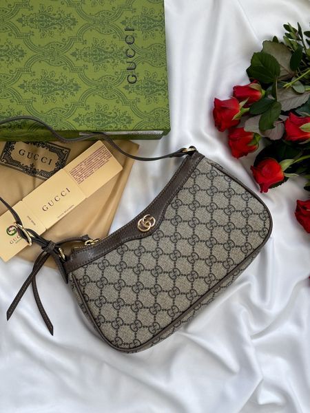 Gucci Ophidia Gg Medium Handbag Brown [оригінальна коробка] g00179 фото