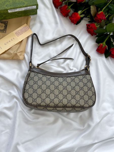 Gucci Ophidia Gg Medium Handbag Brown [оригінальна коробка] g00179 фото