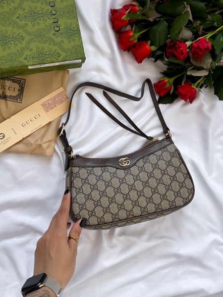 Gucci Ophidia Gg Medium Handbag Brown [оригінальна коробка] g00179 фото