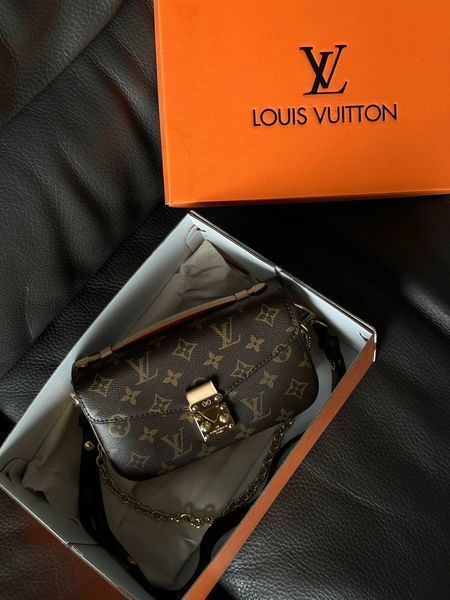 Louis Vuitton Pochette M&eacute;tis East West Bag Brown/Milk [ коробка магніт ] pr7344 фото