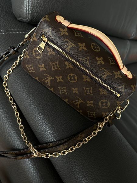 Louis Vuitton Pochette M&eacute;tis East West Bag Brown/Milk [ коробка магніт ] pr7344 фото