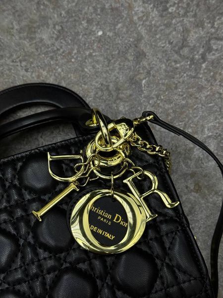 Mini Lady Dior Bag Black/Gold [звичайна бренд коробка] pr0038 фото