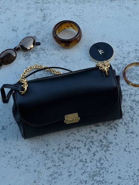 Miu Miu Nappa Shoulder Bag Black [оригінальна коробка] miu2494 фото