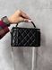 Chanel Classic Black Lambskin Pearl Crush Vanity Bag Золота фурнітура [оригінальна магнітна коробка] pr2077 фото 15