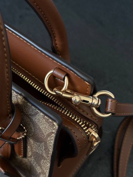 Coach Andrea Carryall In Signature Canvas Brown/Beige [оригінальна коробка] pr97038 фото