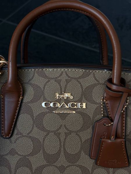 Coach Andrea Carryall In Signature Canvas Brown/Beige [оригінальна коробка] pr97038 фото