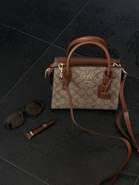 Coach Andrea Carryall In Signature Canvas Brown/Beige [оригінальна коробка] pr97038 фото