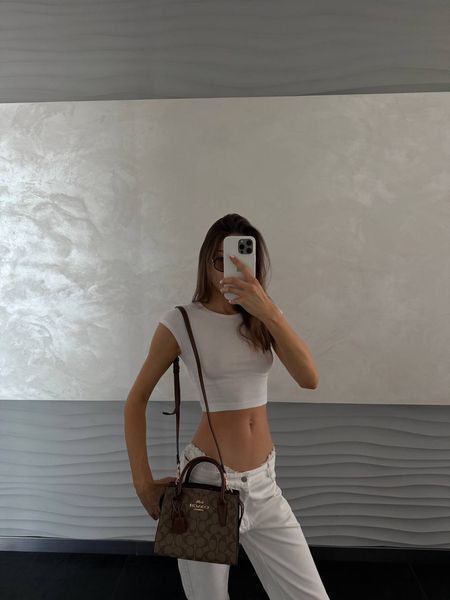 Coach Andrea Carryall In Signature Canvas Brown/Beige [оригінальна коробка] pr97038 фото
