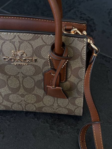 Coach Andrea Carryall In Signature Canvas Brown/Beige [оригінальна коробка] pr97038 фото