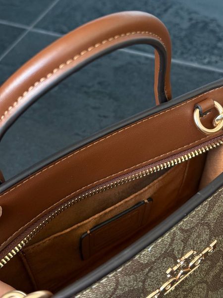 Coach Andrea Carryall In Signature Canvas Brown/Beige [оригінальна коробка] pr97038 фото