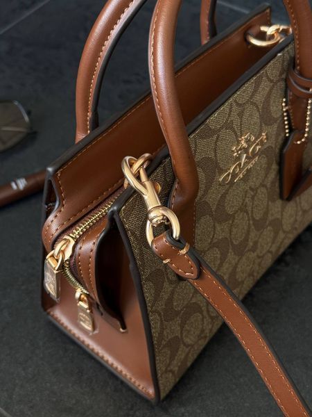 Coach Andrea Carryall In Signature Canvas Brown/Beige [оригінальна коробка] pr97038 фото